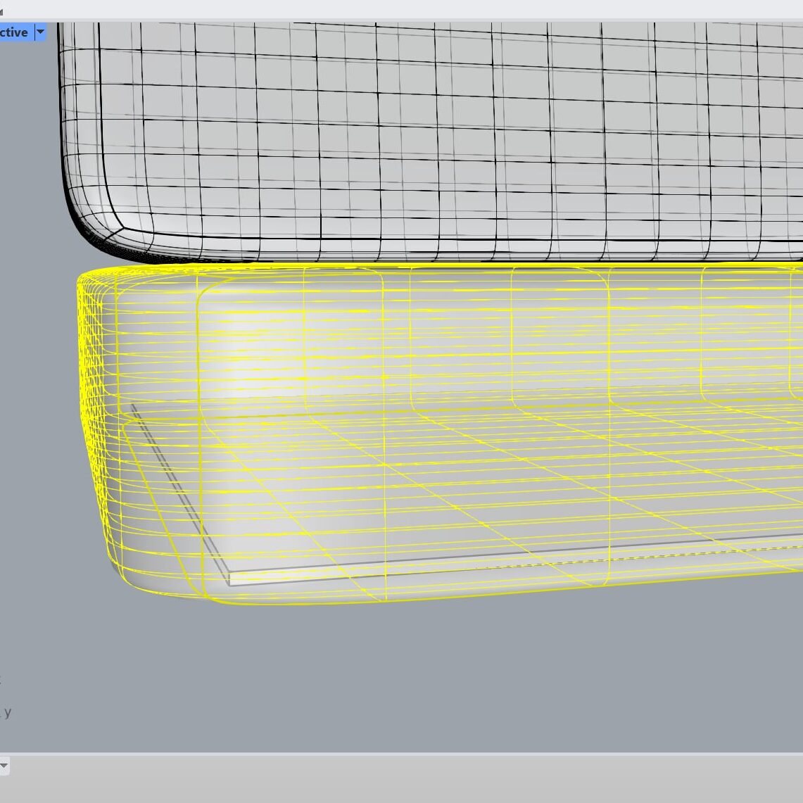 3D ontwerp Rhino detail kussen ontwerp