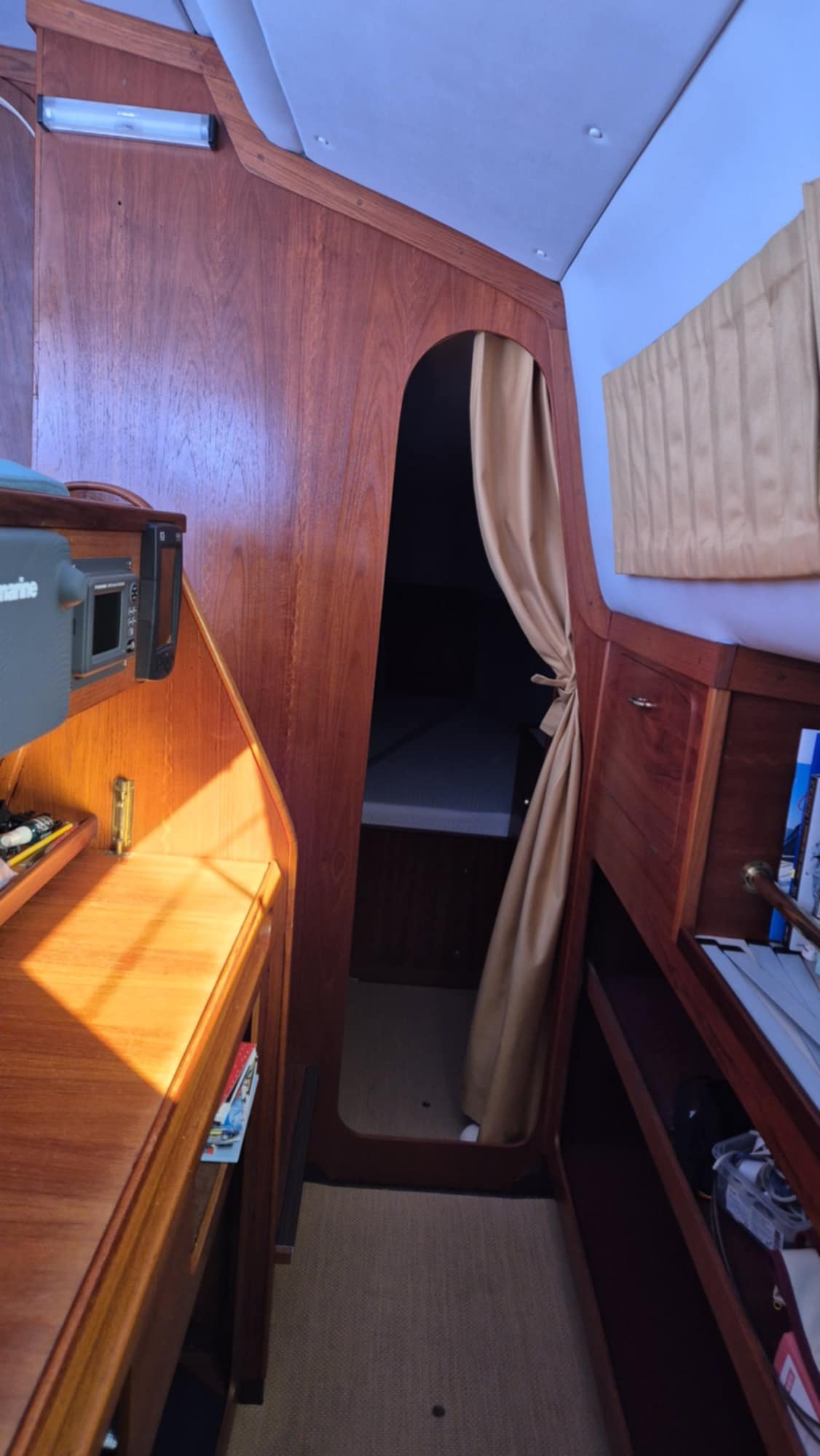 Boot vertikaal verduisterend vouwgordijnen systeem