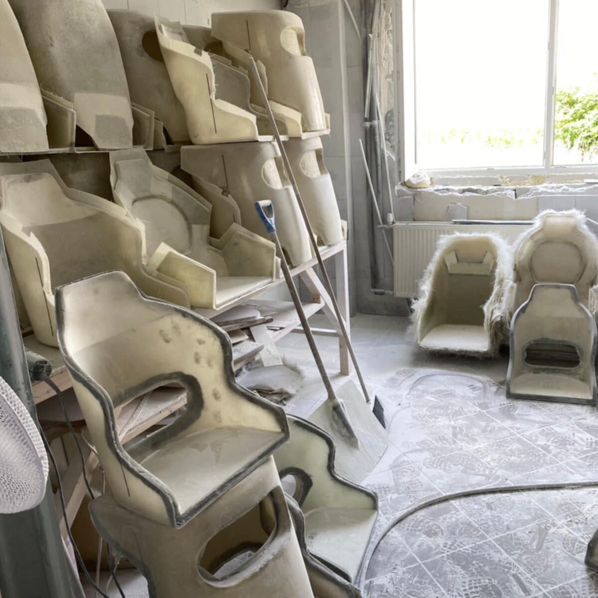 Kapitein stoel - Pilot seat - polyester kuip